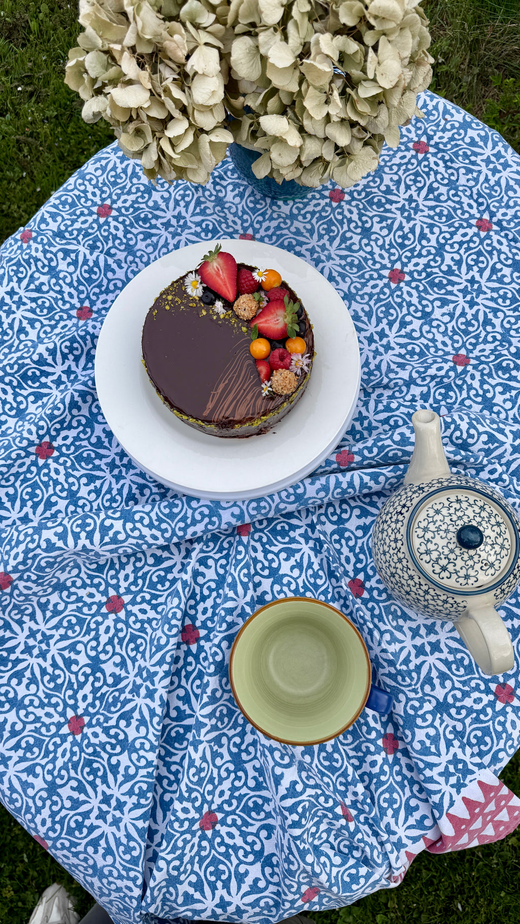 Tablecloth Star Blue/Red