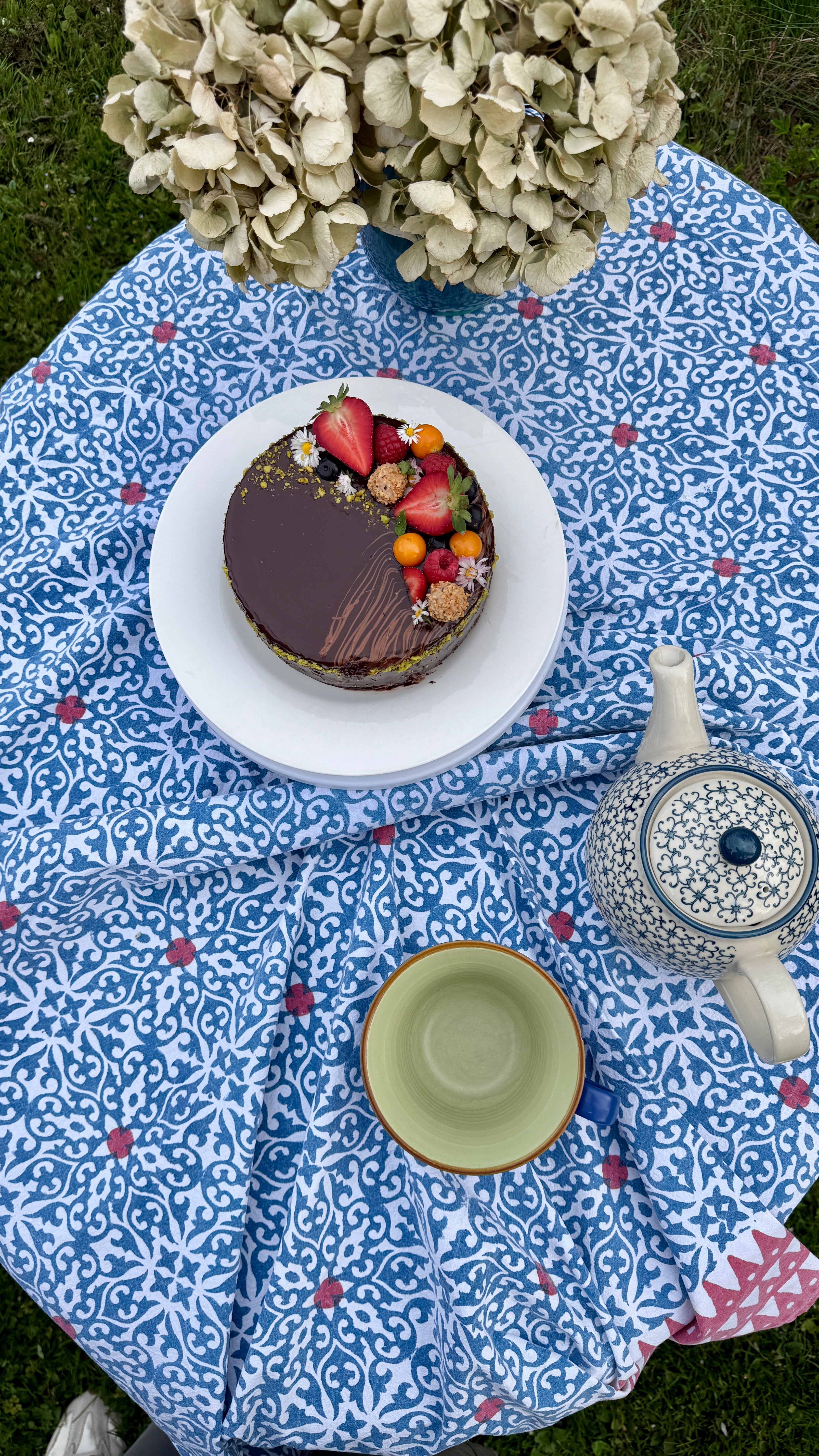 Tablecloth Star Blue/Red