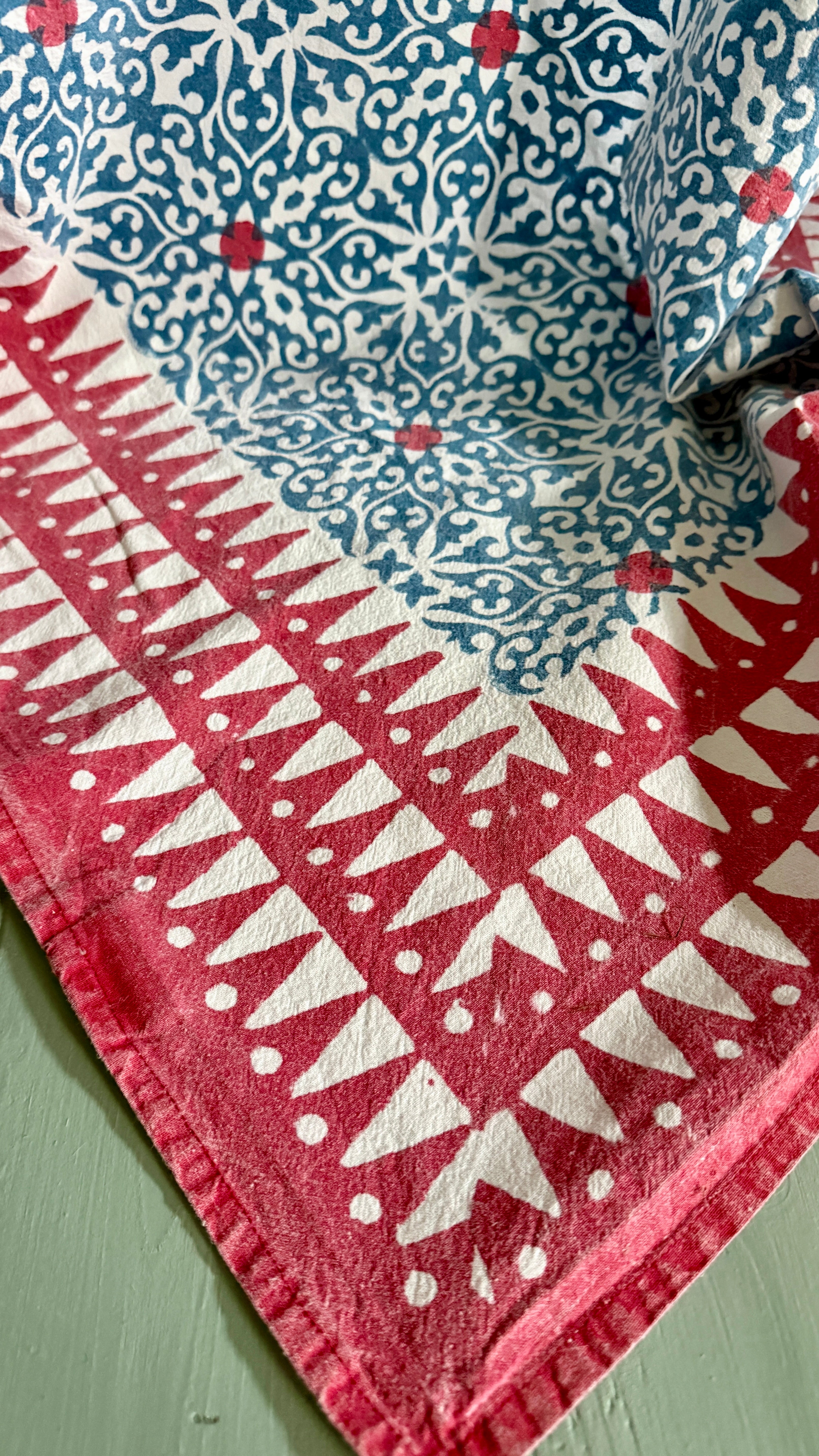 Tablecloth Star Blue/Red