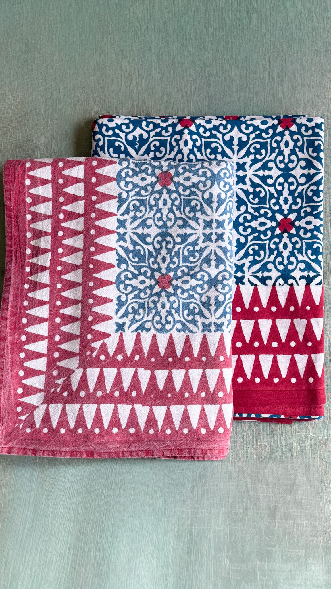 Tablecloth Star Blue/Red