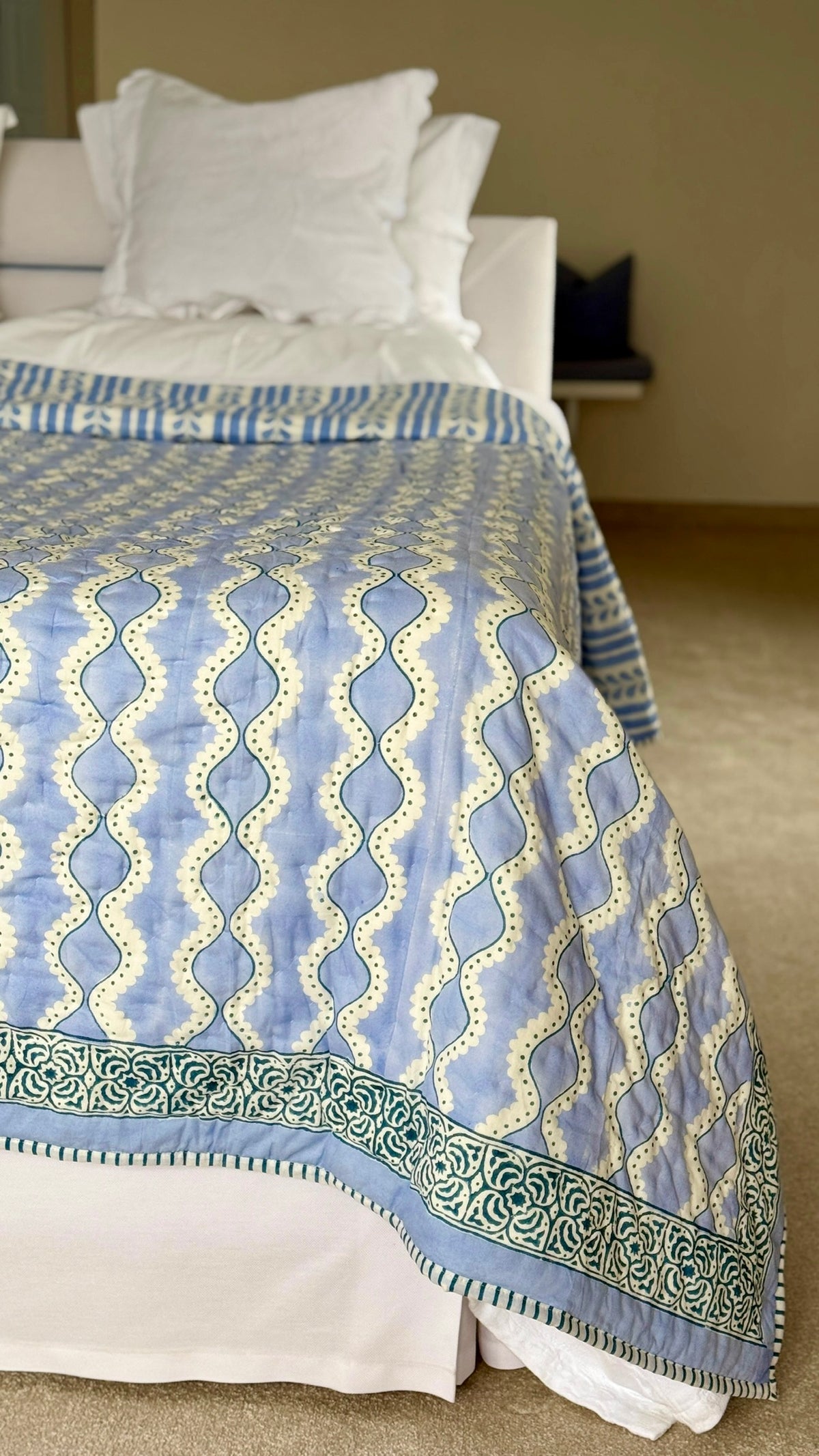 Wave Quilt Blue