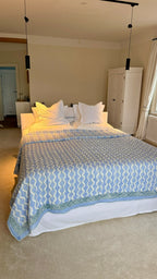 Wave Quilt Blue