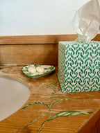 Taschentuch Box Ikat Grün