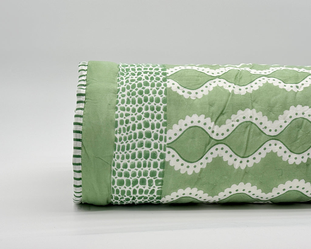 Wave Quilt Green/Green