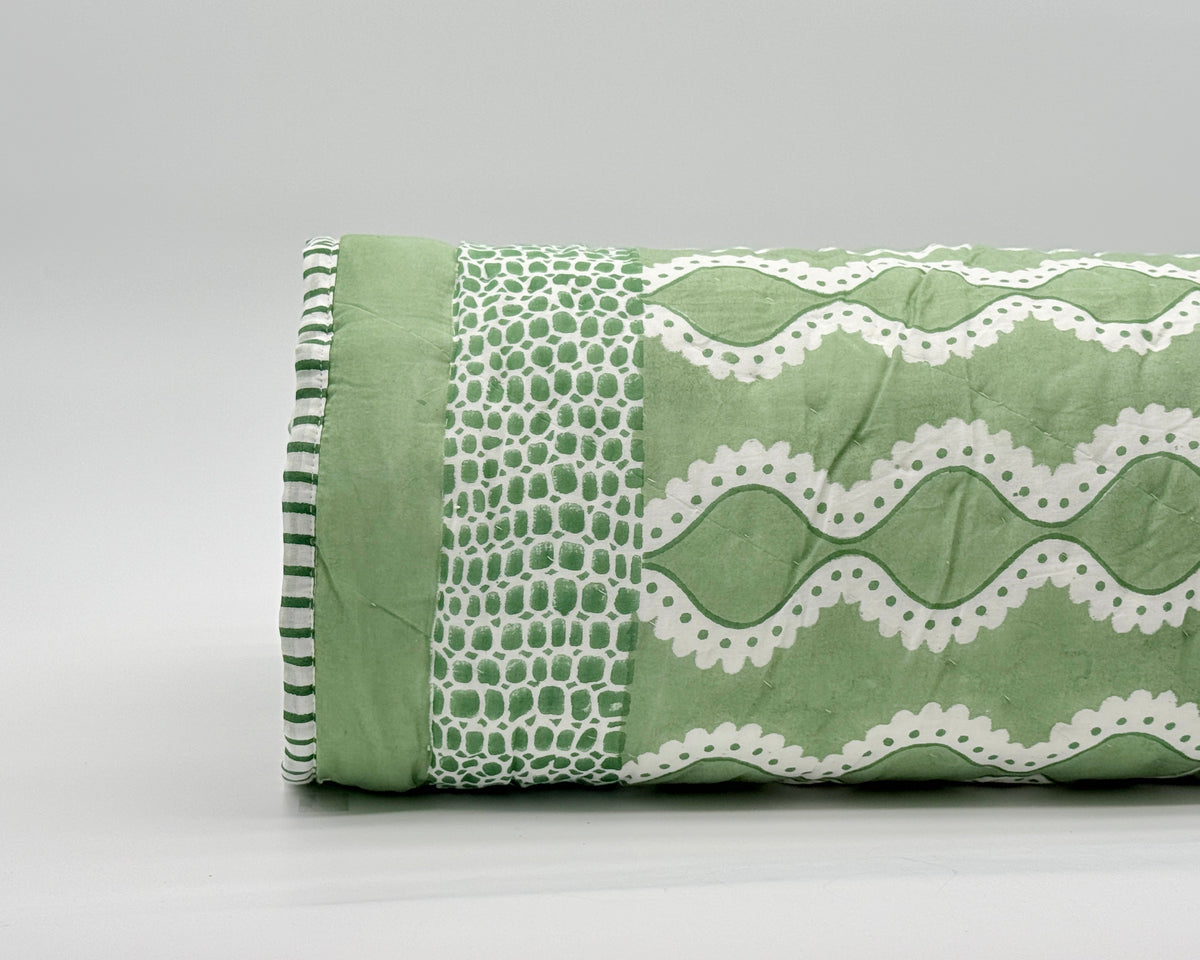 Wave Quilt Green/Green