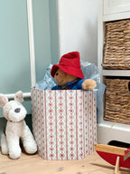 Waste Paper Bin Wave Light Blue