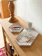 Tray Hexagon Wave Light Blue