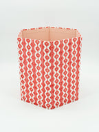 Waste Paper Bin Wave Red