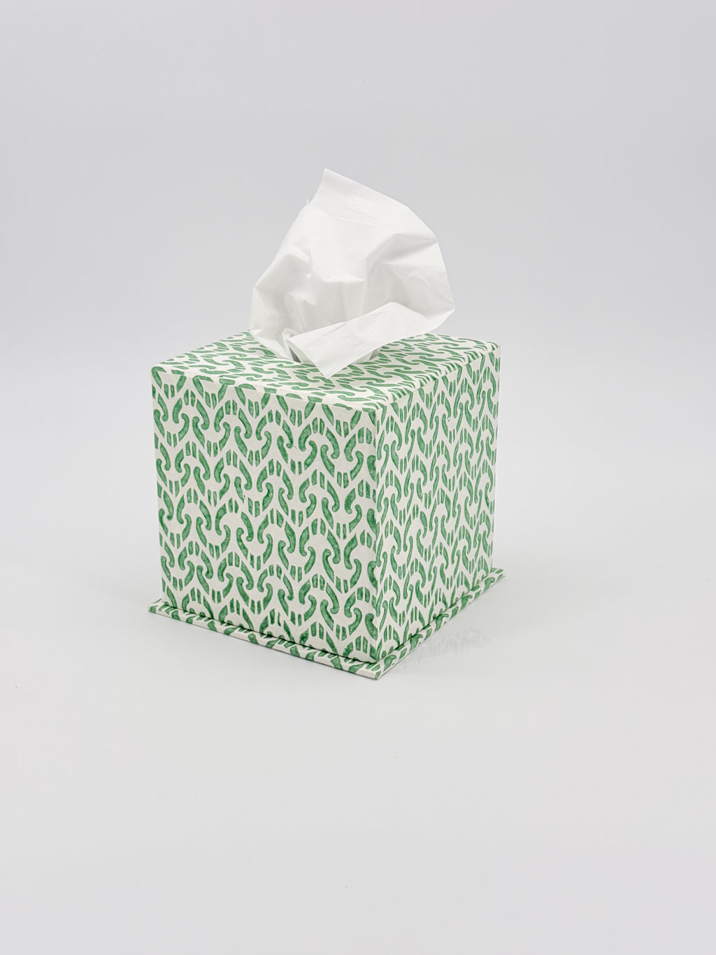 Taschentuch Box Ikat Grün