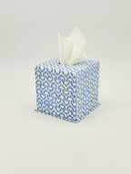Tissue Box Ikat Blue