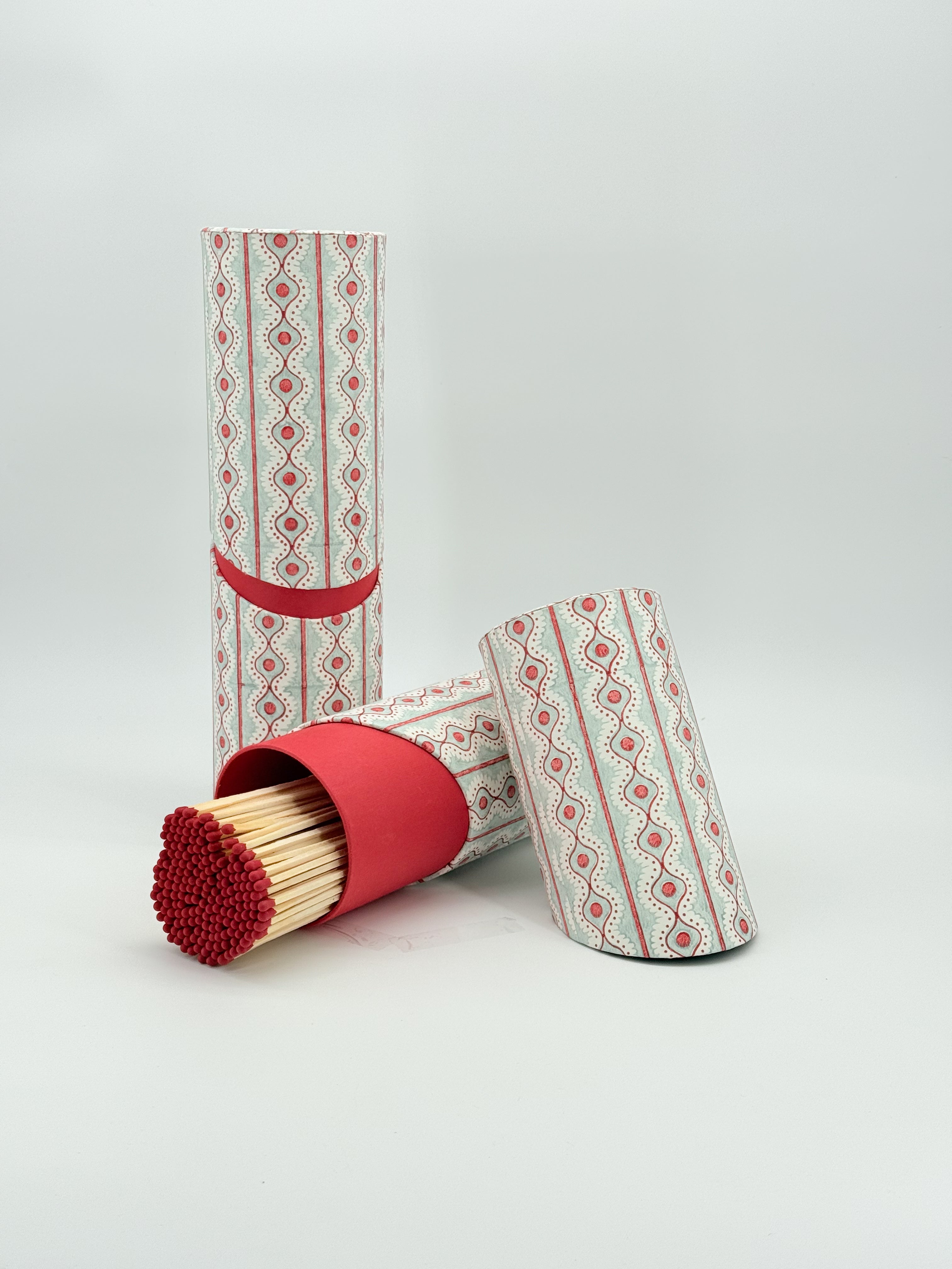 Streichholzbox Welle Hellblau