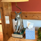 Tissue Box Ikat Blue