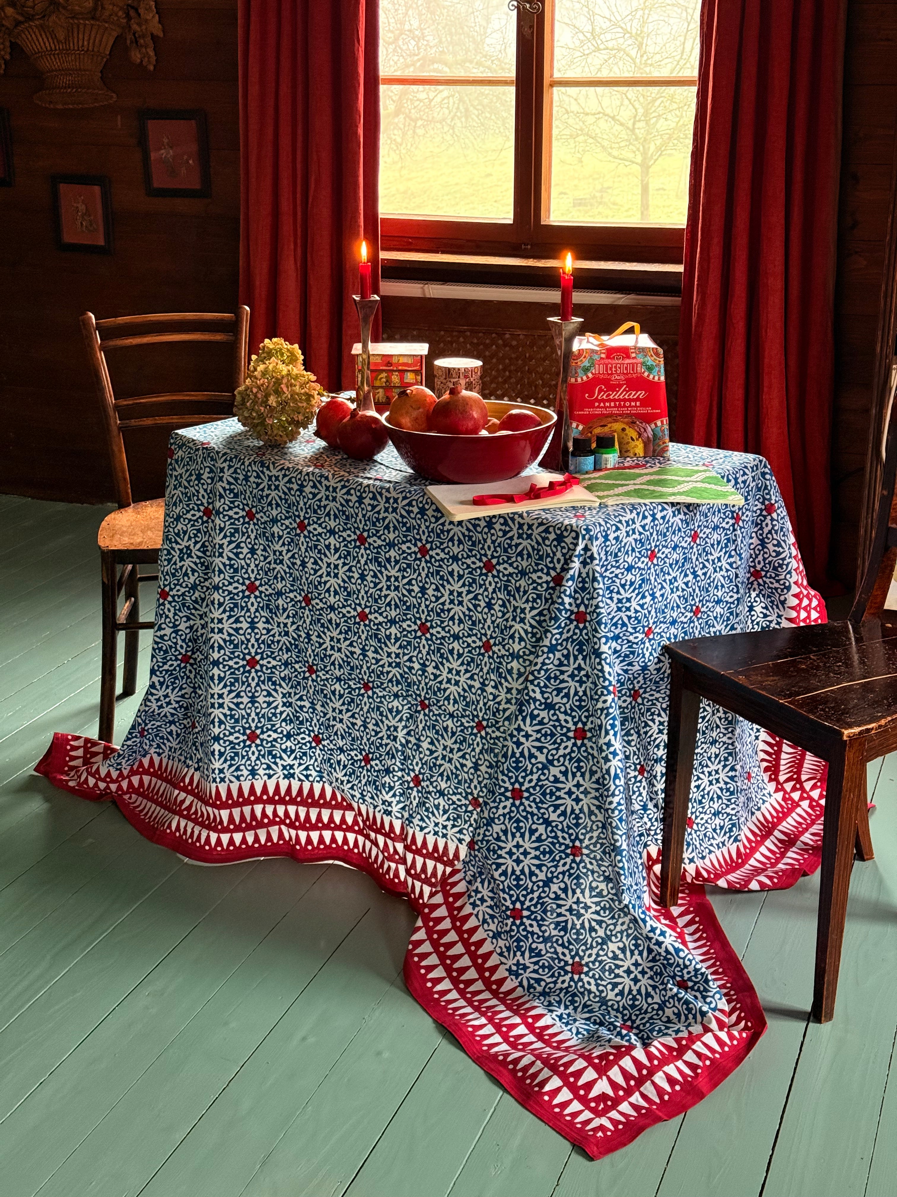 Tablecloth Star Blue