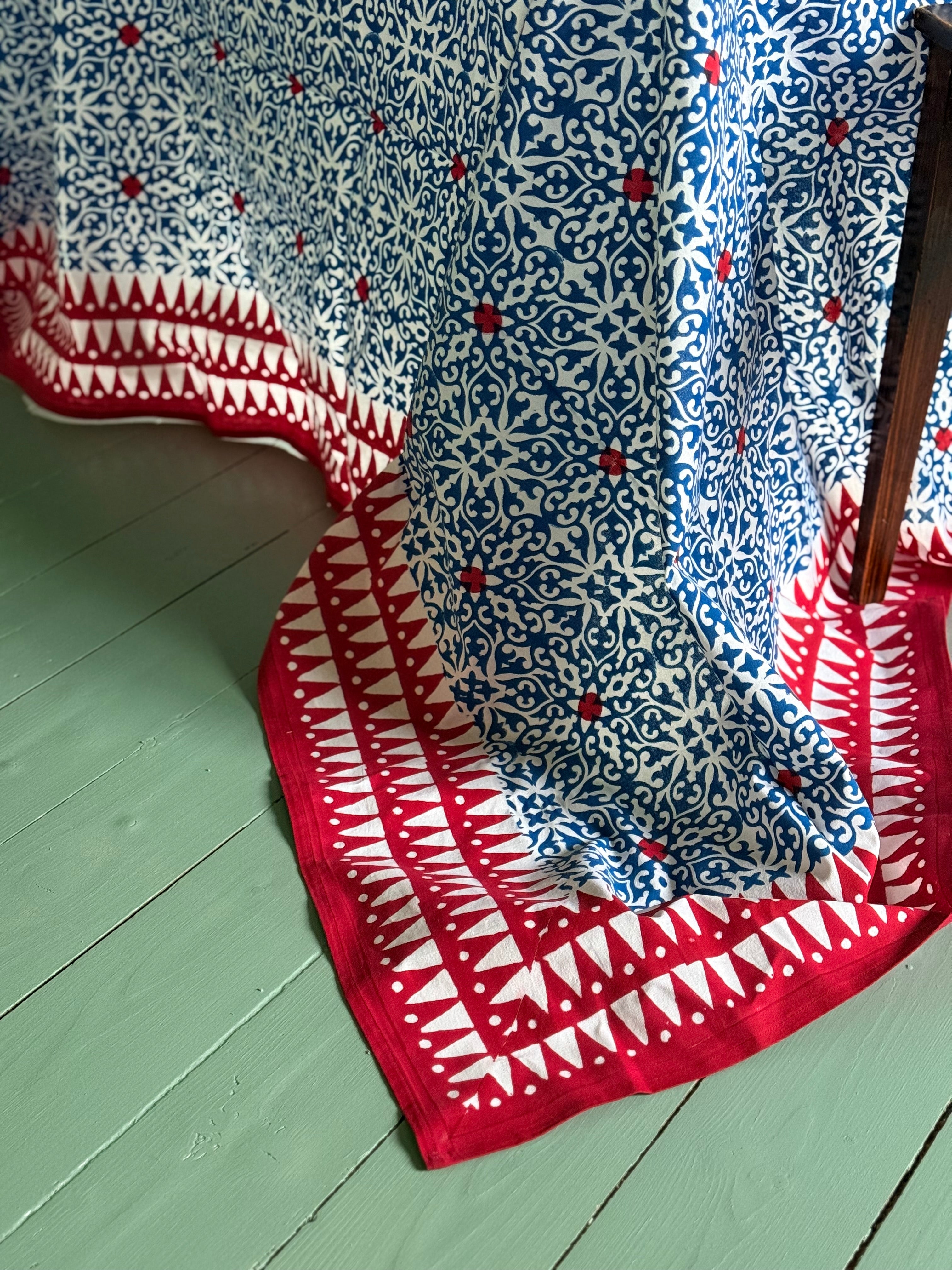 Tablecloth Star Blue