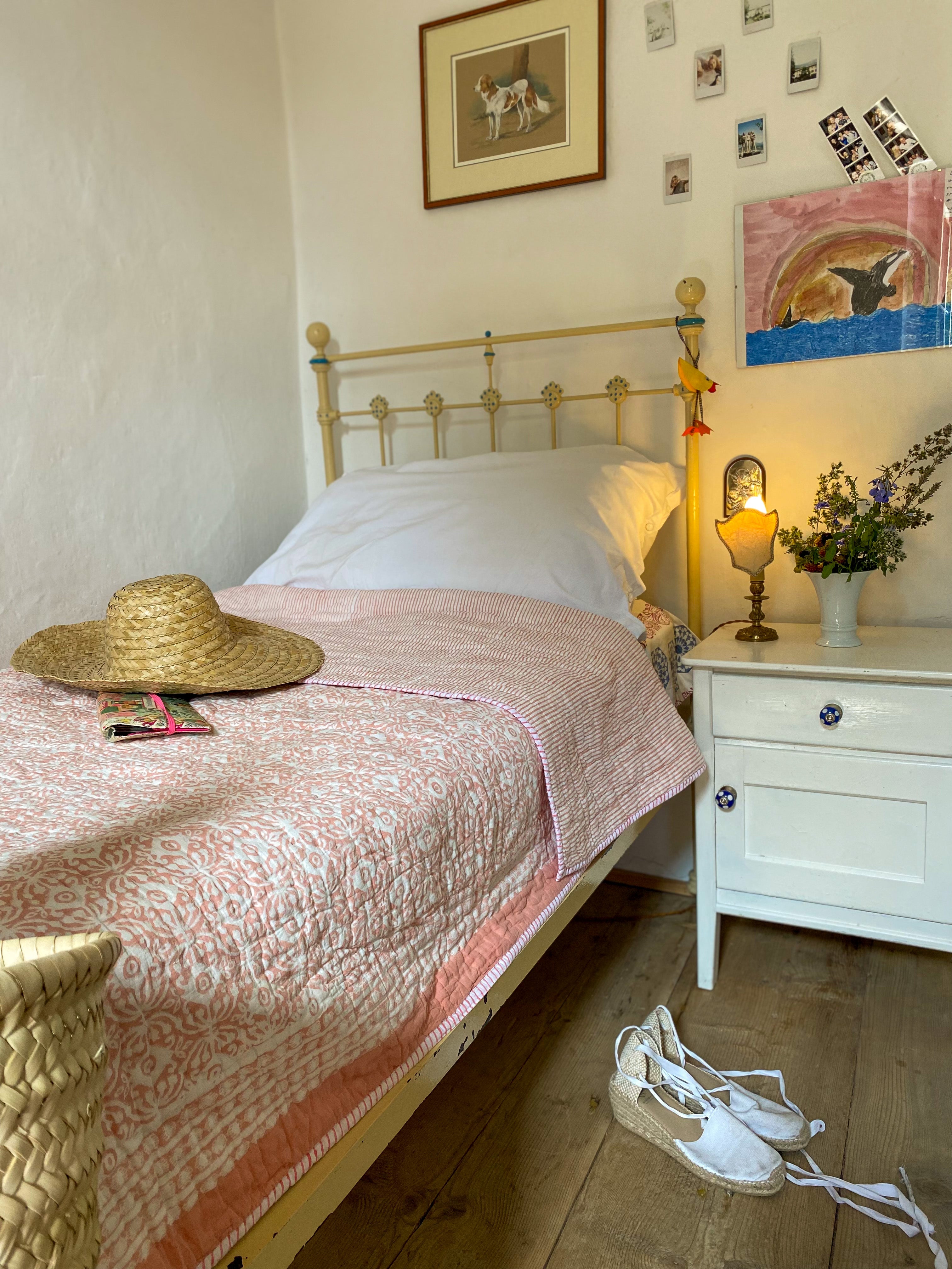 Quilt Kleeblatt Rosa