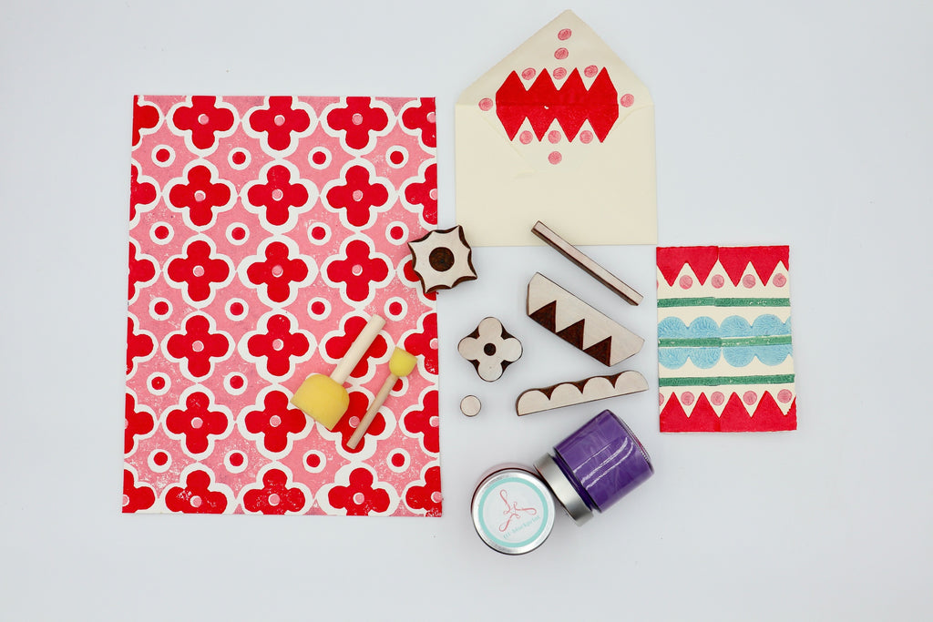 Block Printing Set Ornament