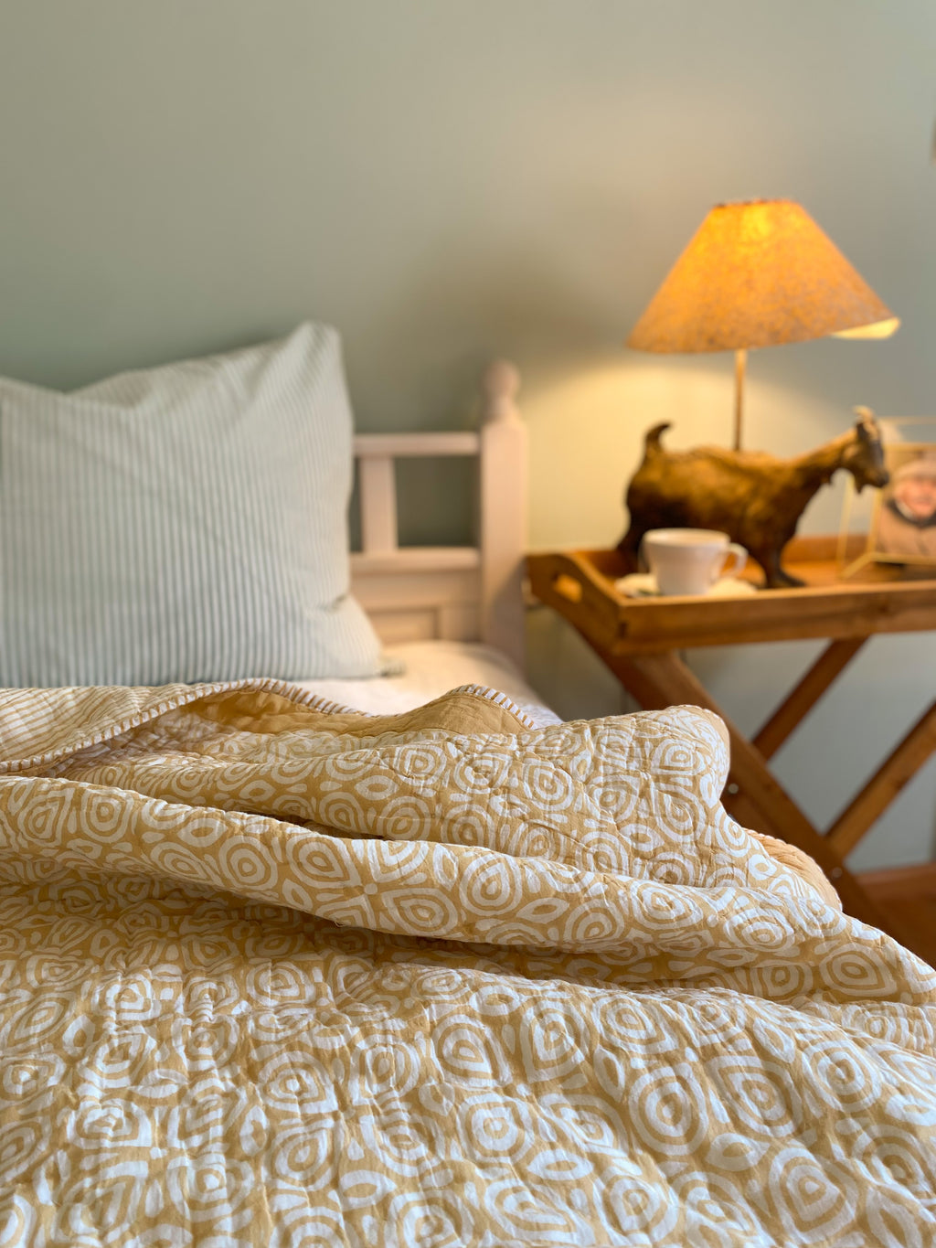 Quilt Pfauenauge Gelb