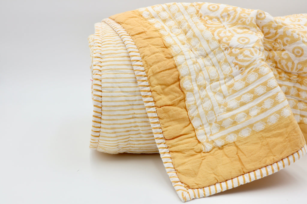 Quilt Pfauenauge Gelb