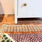 Teppich Diamant Rot/Grün