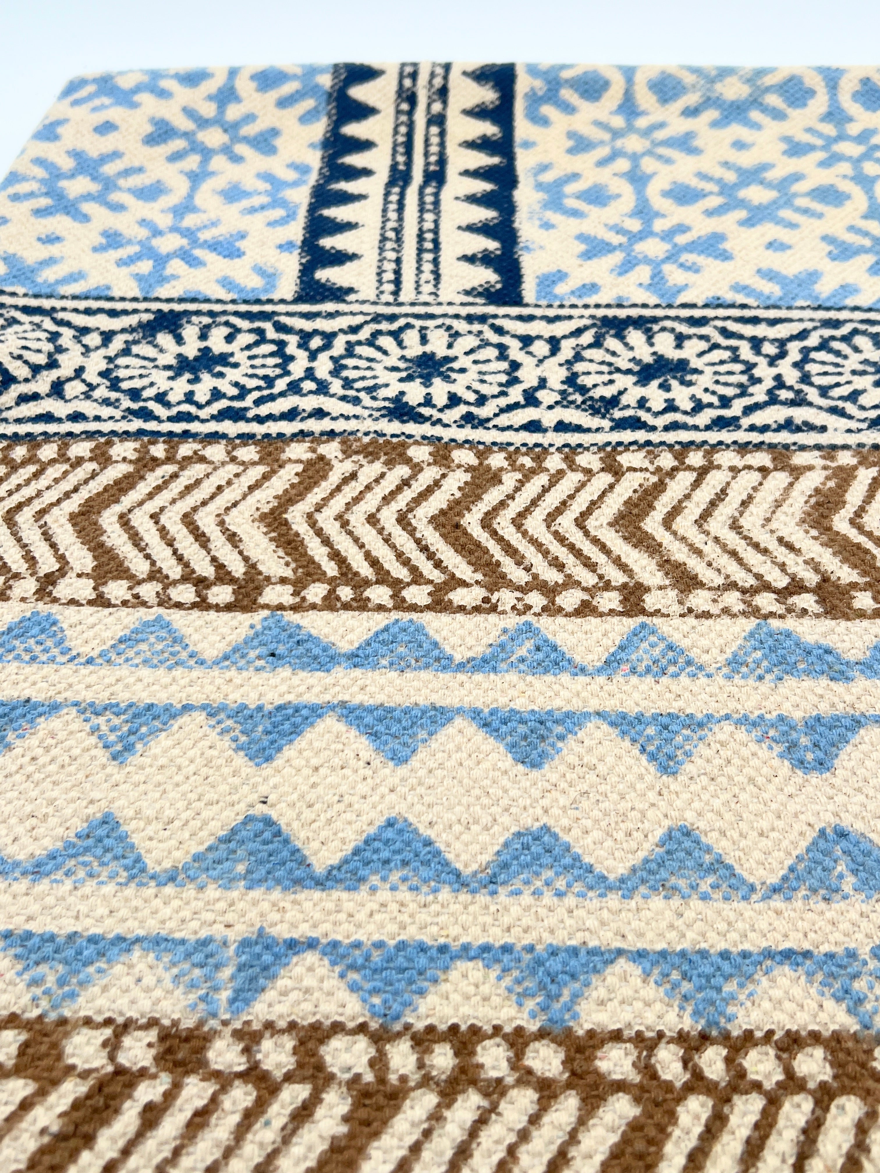 Teppich Schneeflocke Blau