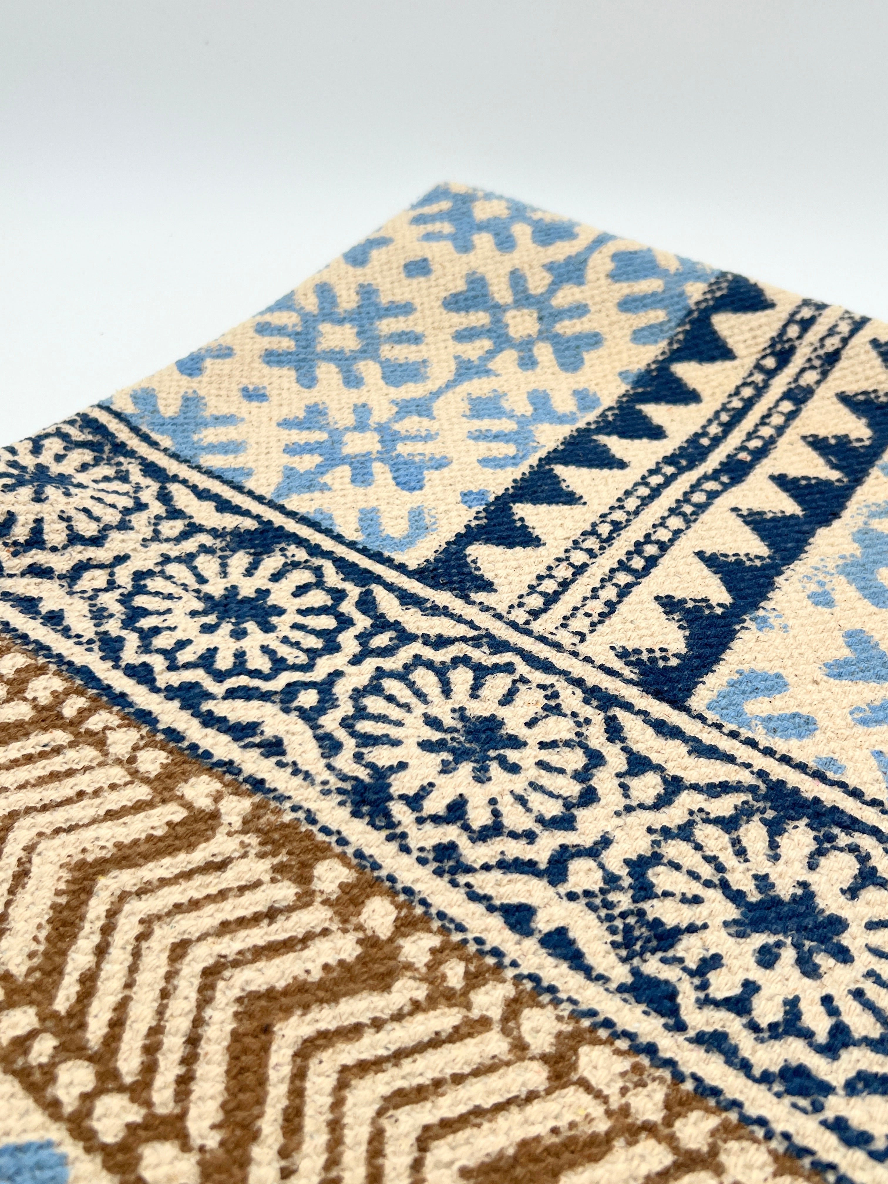 Teppich Schneeflocke Blau