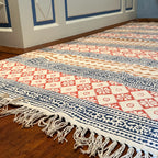 Teppich Streifen Rot