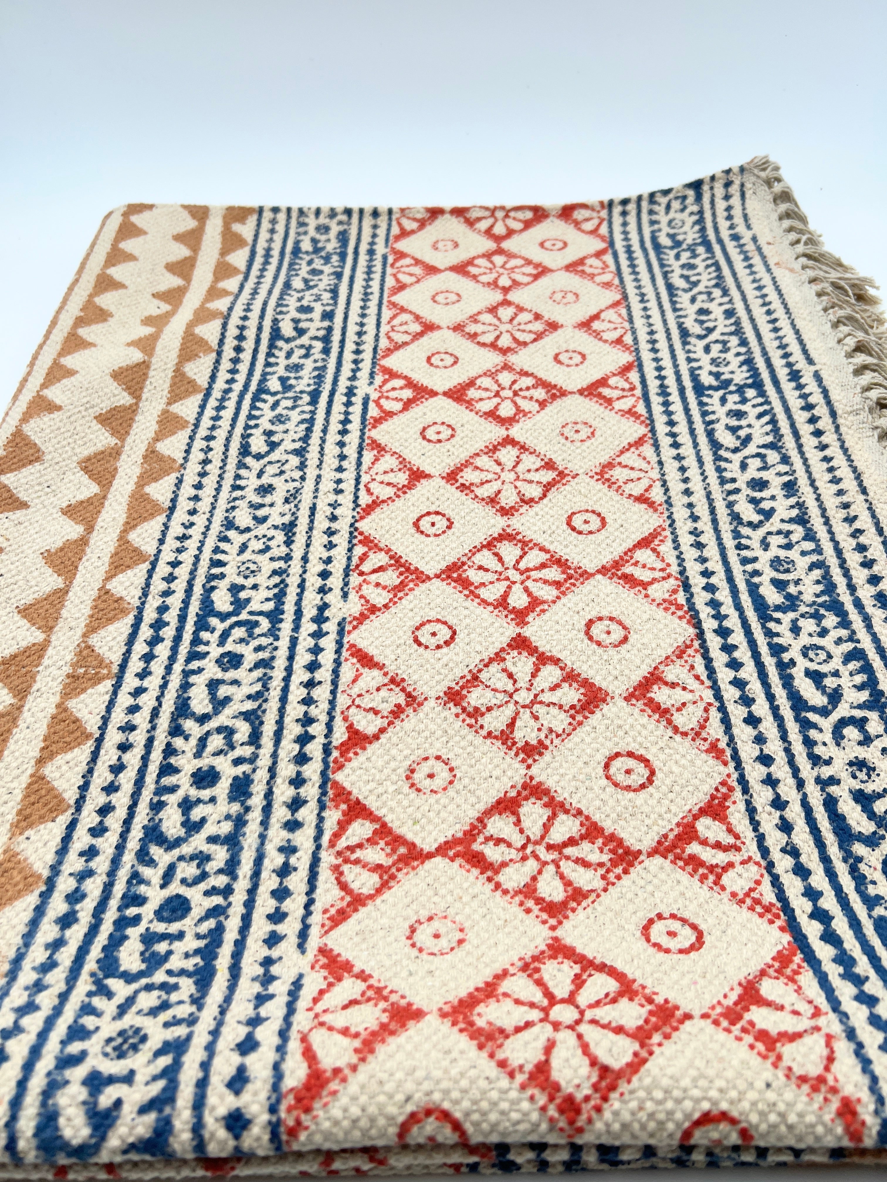 Teppich Streifen Rot